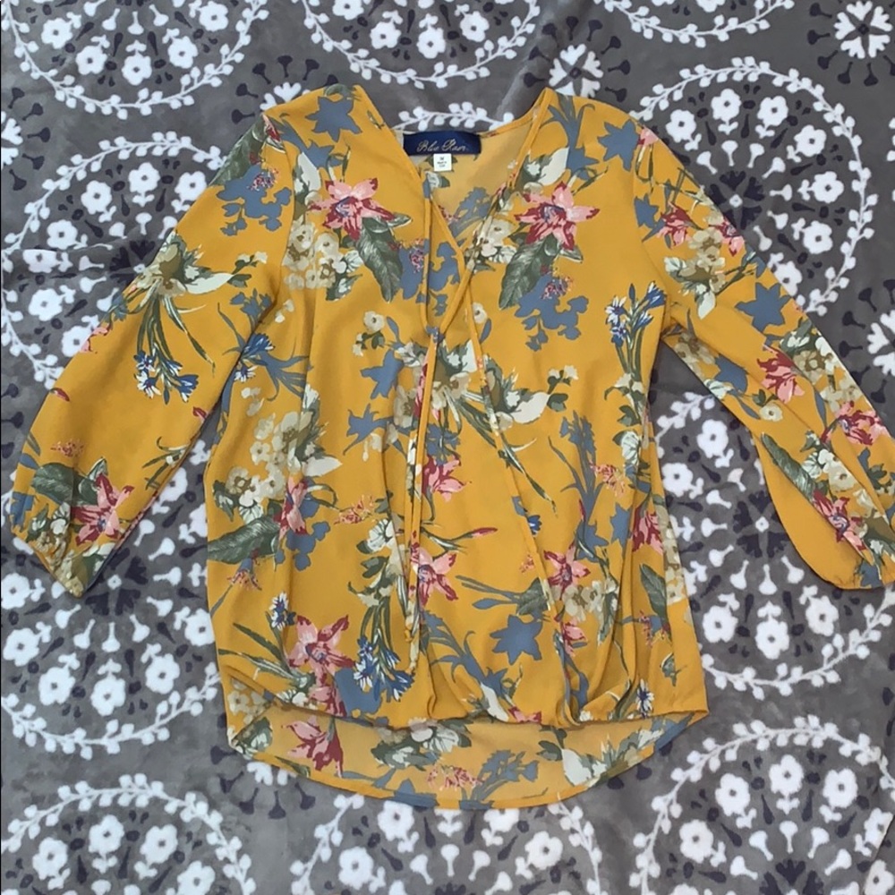 blue rain blouse